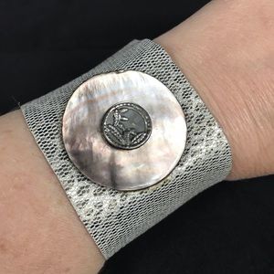 Handmade leather wrap bracelet